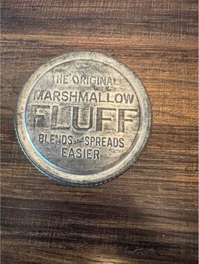 Vintage Original Marshmallow Fluff Blends and Spreads Easier Tin Can